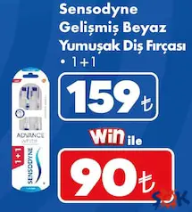 SENSODYNE GELİŞMİŞ BEYAZ YUMUŞAK DİŞ FIRÇASI 1+1